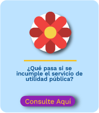 ¿Qué pasa si se incumple el servicio de utilidad pública